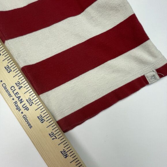 Burt’s Bees Baby Pajama Pants Red & Ivory Stripes Women’s Size Small - Picture 13 of 15